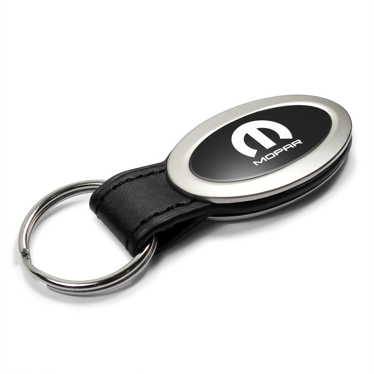 Mopar Oval Style Metal Key Chain Key Fob - Durable Car Keys Holder for Jeep, Dodge, Chrysler - Perfect Gift for Car Enthusiasts & Daily Use