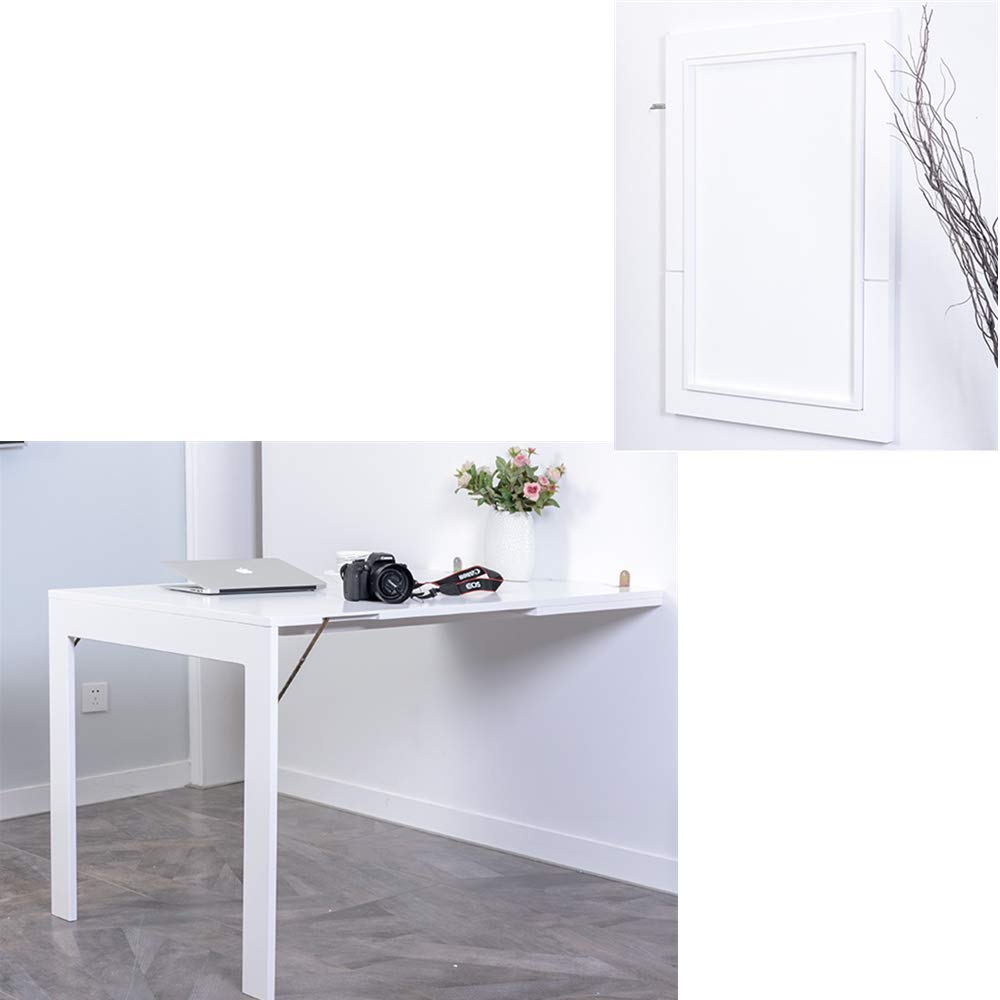 ANGELA Multi-Function Wall Mounted Folding Desk - Space Saving Convertible Table for Home Office, Computer Work, Writing & Dining | Perfect for Small Apartments & Workspaces