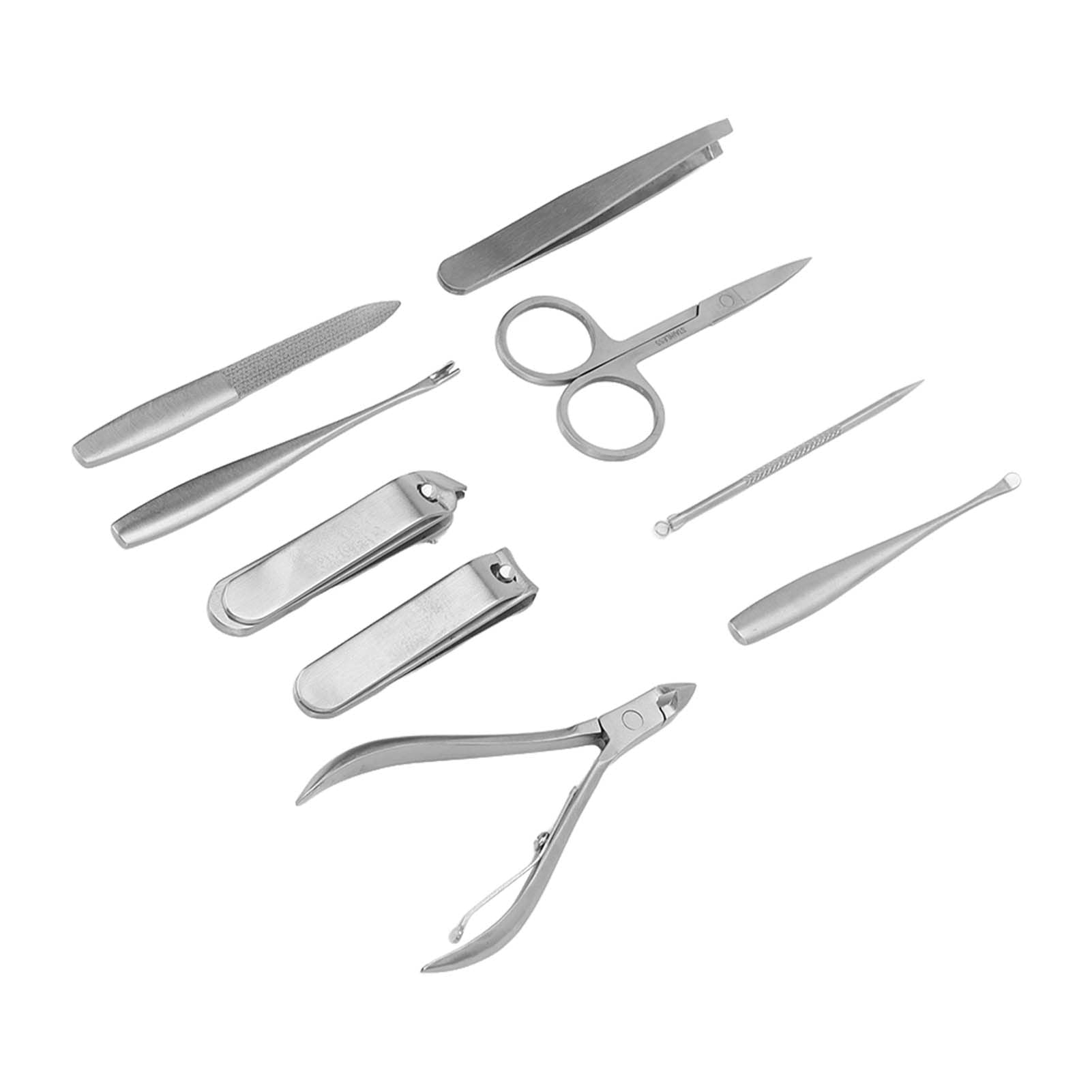 Premium Stainless Steel Manicure & Pedicure Set - Corrosion-Resistant Nail Clippers, Cuticle Trimmer & Eyebrow Scissors Kit for Home & Salon Use