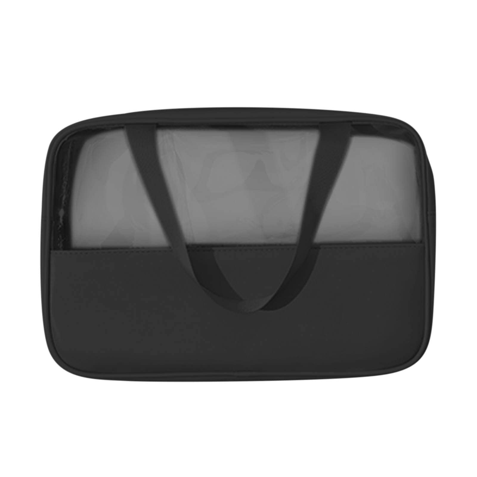 Aryamurti Waterproof Translucent Toiletry Bag for Women & Men - Travel Makeup Cosmetic Organizer for Accessories & Toiletries (Black) | Perfect for Gym, Vacation & Daily Essentials Storage