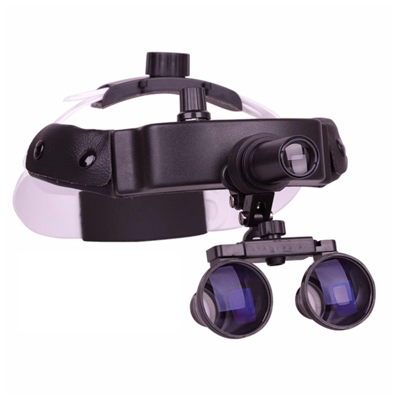 2.5X Binocular Dental Surgical Loupes - Adjustable Head Mount Magnifier with 3W Spotlight & Comfortable Headband for Medical, Dental & Jewelry Work - Perfect for Precision Surgery, Watch Repair & Crafting