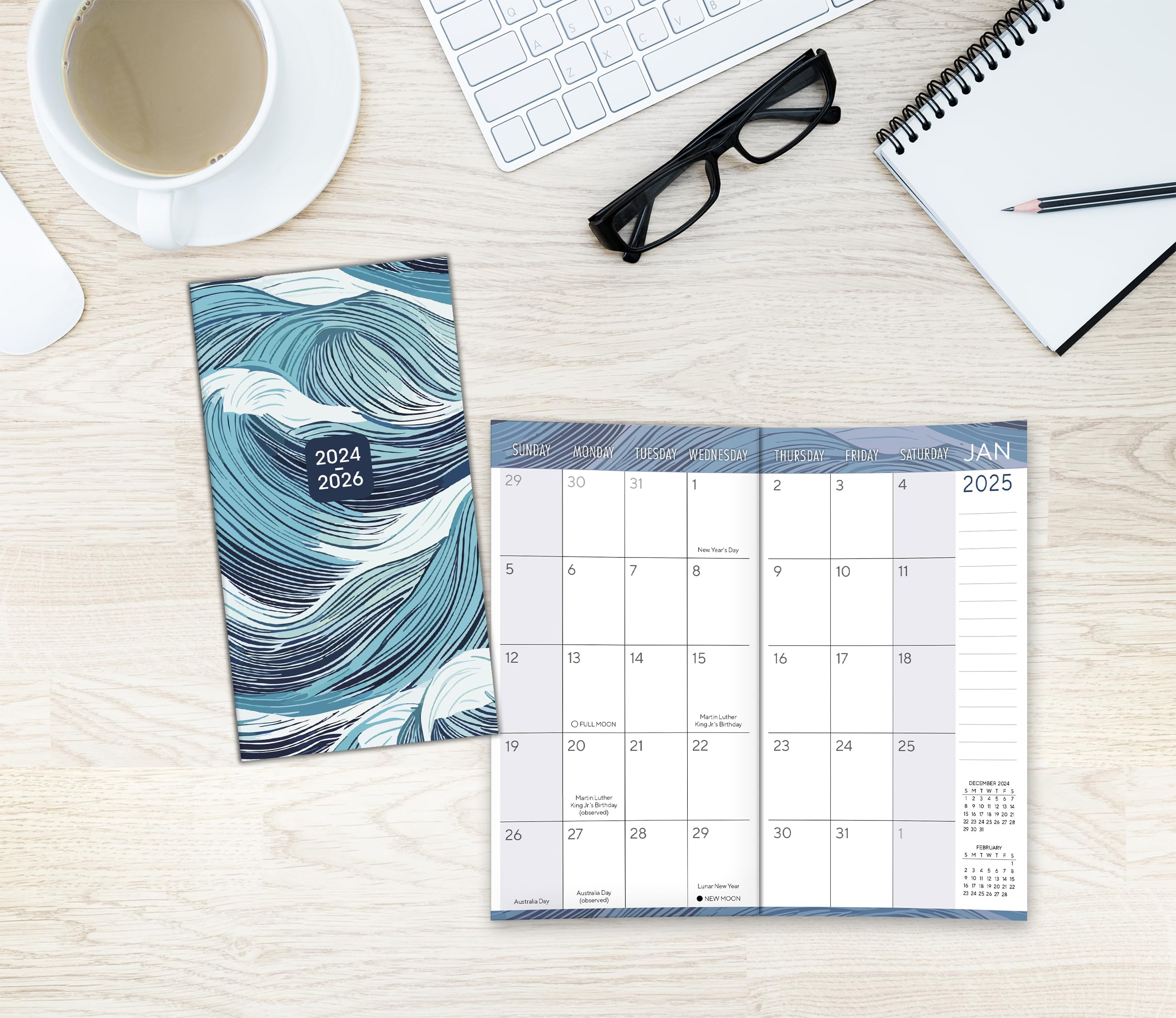 2025-2026 Pocket Planner Calendar | 29-Month Monthly Organizer (Aug 2024-Dec 2026) | 6.5
