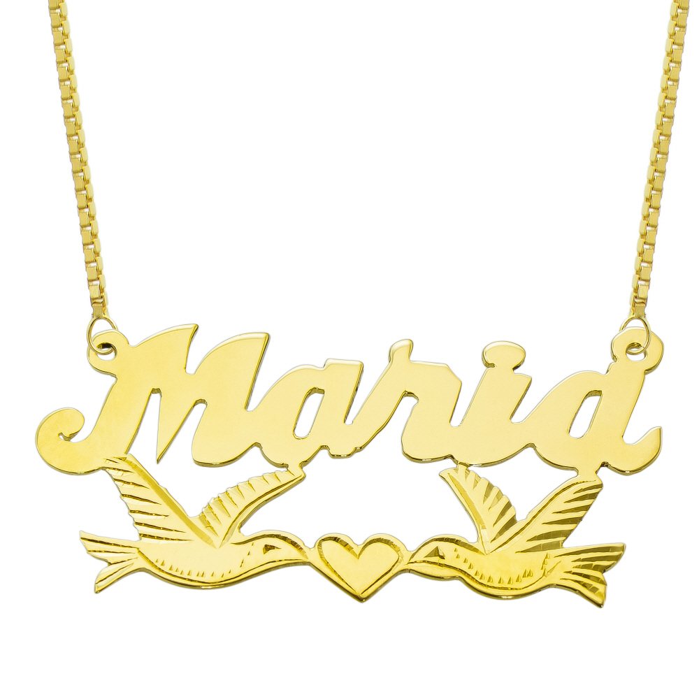 14K Yellow Gold Personalized Name Plate Necklace - Custom Engraved Pyramid Jewelry for Women - Perfect Gift for Birthday, Anniversary & Valentine's Day