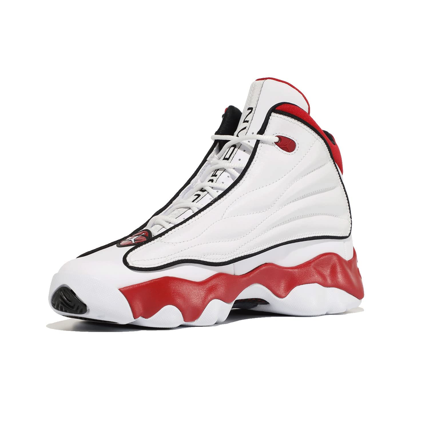 Jordan Pro Strong Basketball Shoes for Kids - White/Black/Gym Red - Size 5 Big Kid - Perfect for School, Training & Court Play