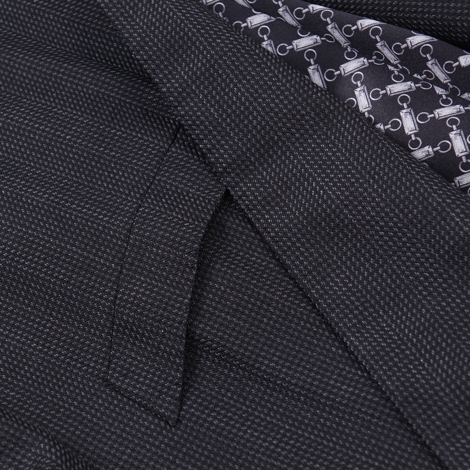 Premium Zilli Herringbone Wool & Silk Blend Suit for Men - Luxury Business Attire for Office, Weddings & Formal Events