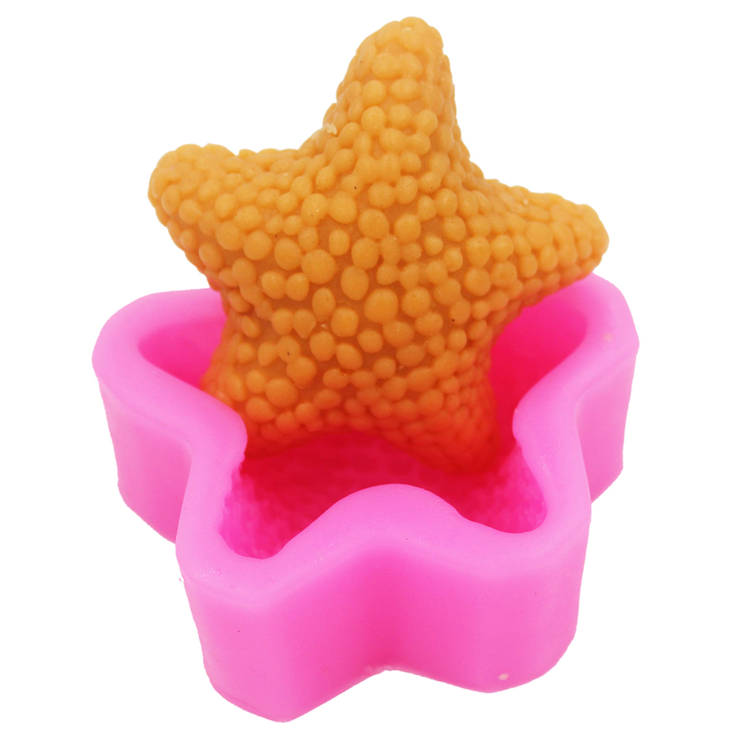 Premium Silicone Starfish Soap Molds for DIY Handmade Soap Making - 6 Cavity Craft Molds for Bath Bombs, Candles & Resin Art - Perfect for Home Spa, Gift Making & Beach Theme Decorations