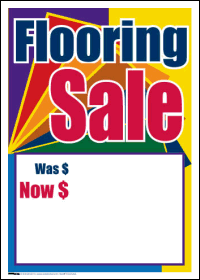 100-Pack Flooring Sale Tags - Bulk Discount Price Labels for Retail Stores, Clearance Sales & Warehouse Deals