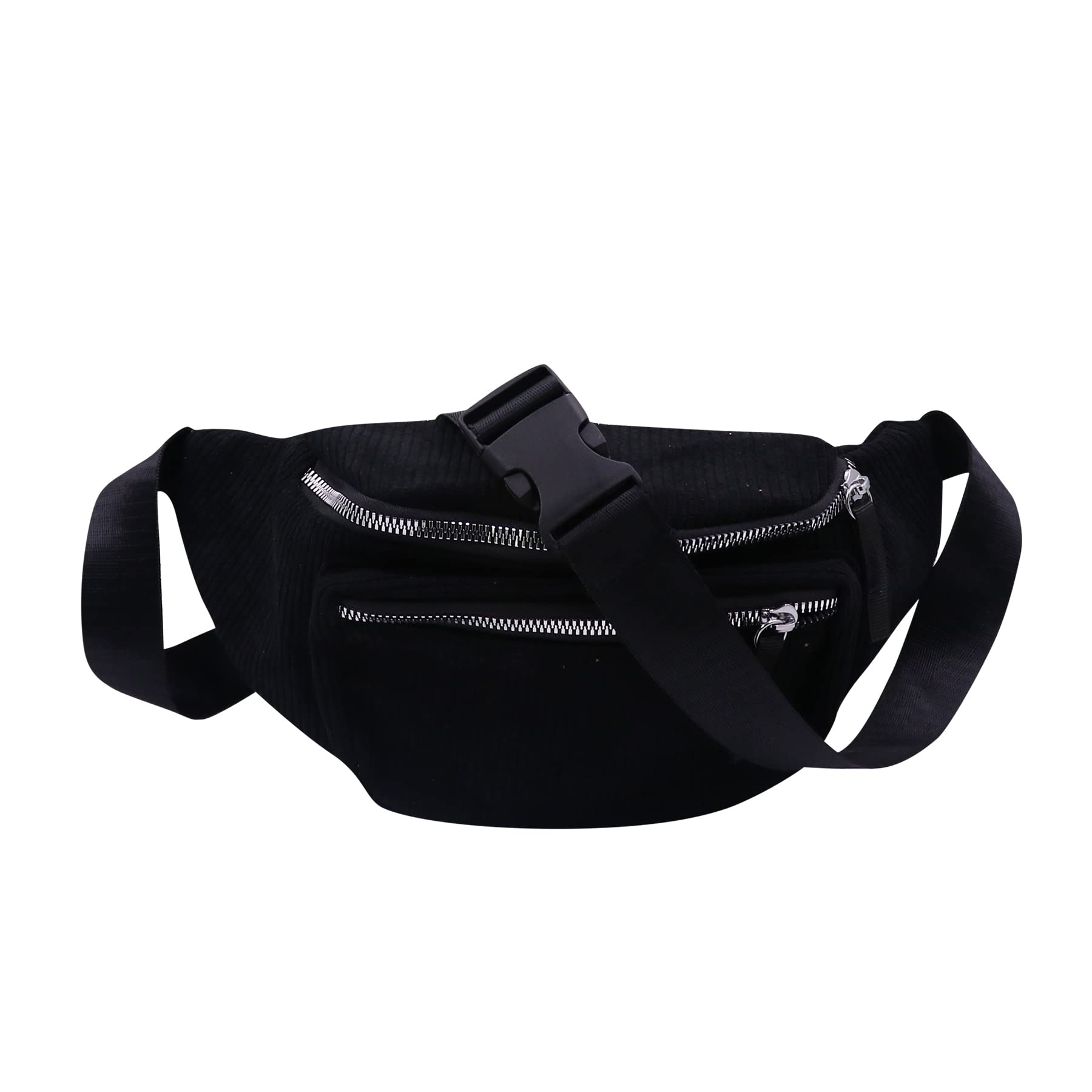 Stylish Corduroy Fanny Pack - Adjustable Waist Bag with Zipper for Phone, Wallet & Essentials - Perfect for Sports, Travel & Outdoor Activities