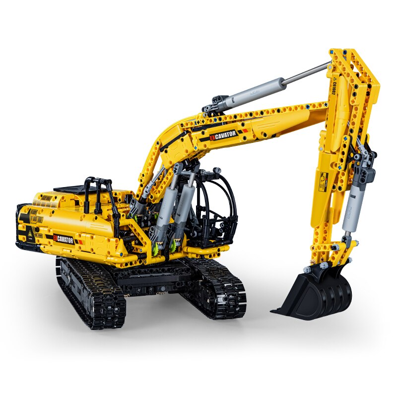 1702PCS CADA C61082 Fully Functional Excavator Building Blocks Set - STEM Educational Toy for Kids & Adults, Construction Engineering Model Kit for Creative Play & Home Decoration