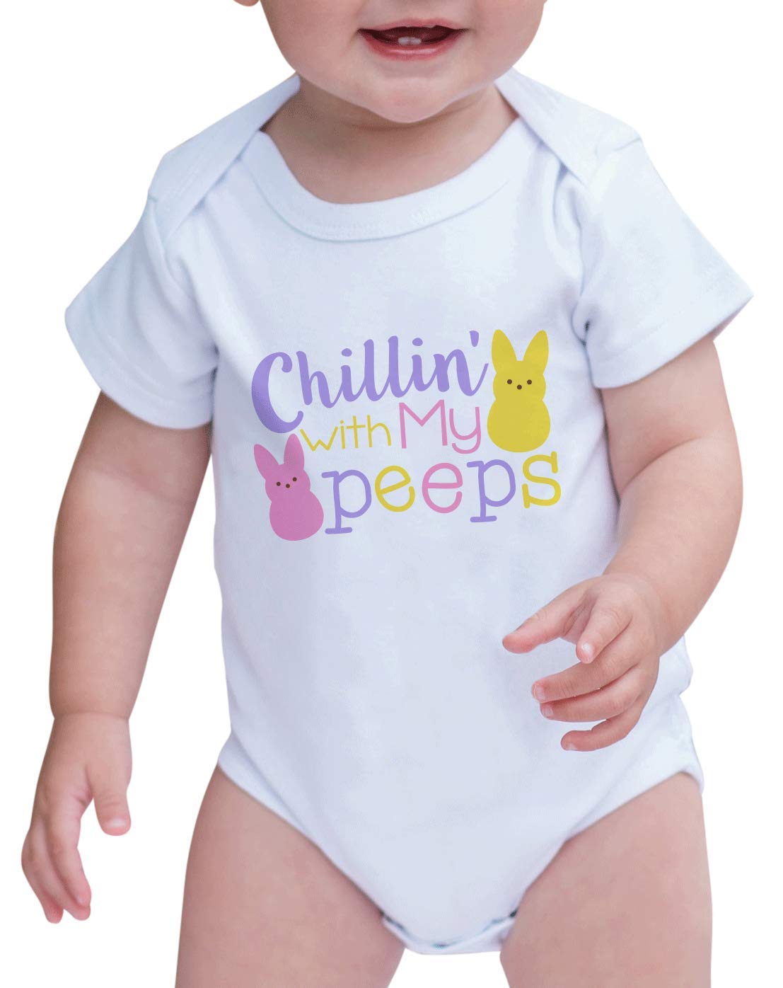 7 Ate 9 Apparel Girls' Funny Easter One-Piece Romper | Cute Easter Outfit for Baby & Toddler Girls | Perfect for Easter Photos, Egg Hunts & Spring Celebrations