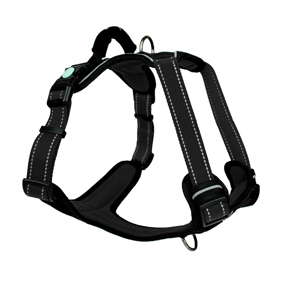 Huskimo Ultimate No-Pull Dog Harness for Medium & Large Dogs - Adjustable & Reflective Dark Sky Blue - Perfect for Walking, Running & Outdoor Adventures