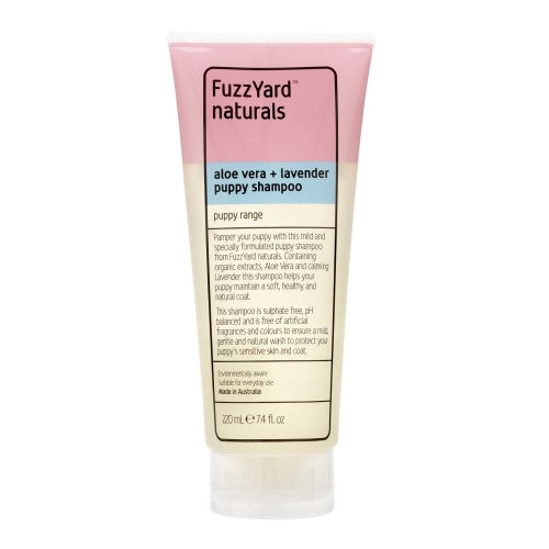 FuzzYard Aloe Vera & Lavender Puppy Shampoo - Gentle Dog Shampoo for Sensitive Skin - Natural Pet Grooming Supplies - Perfect for Bath Time & Puppy Care Routine