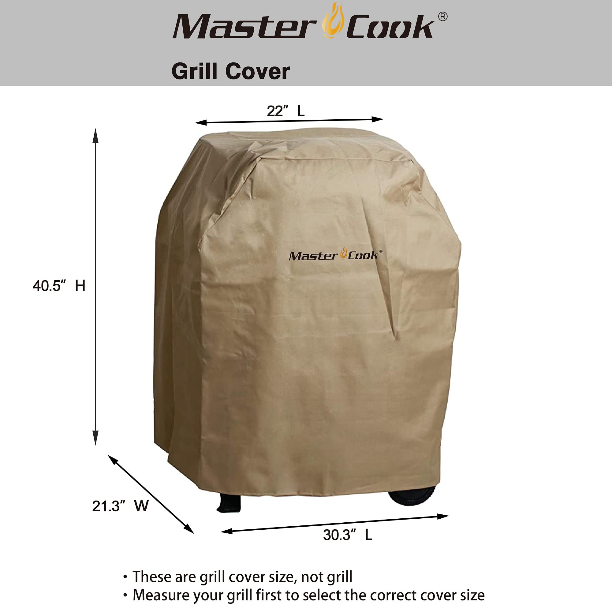 MASTER COOK Heavy Duty Waterproof Gas Grill Cover - 30.31