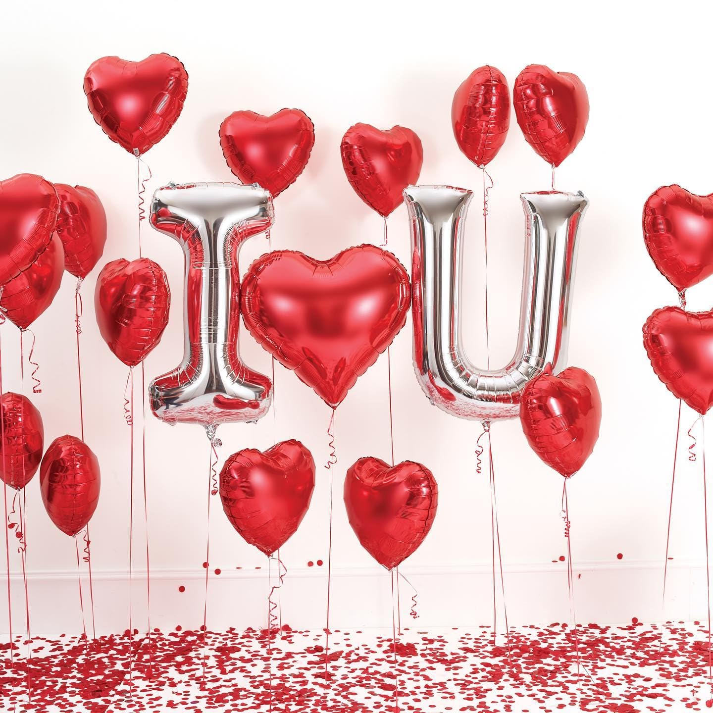 6 Pcs Red Heart Shaped Balloons with XOXO Letters - Valentine's Day Decorations for Bridal Showers, Weddings & Romantic Parties | Perfect for Photo Backdrops, Proposals & Anniversary Celebrations