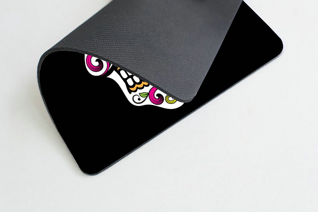 Custom Sugar Skull Gaming Mouse Pad - Non-Slip Rubber Base, Large Rectangle Mouse Mat for PC & Laptop - Perfect for Gaming, Office Work & Graphic Design