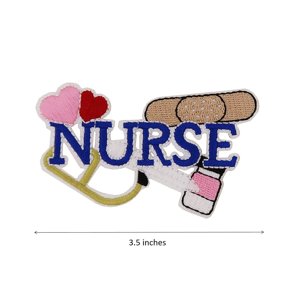 Nurse Save Lives Black Girl Magic Embroidered Iron On Patches for Scrubs, Jackets & DIY Crafts - Celebrate Nursing Heroes with Custom Badges