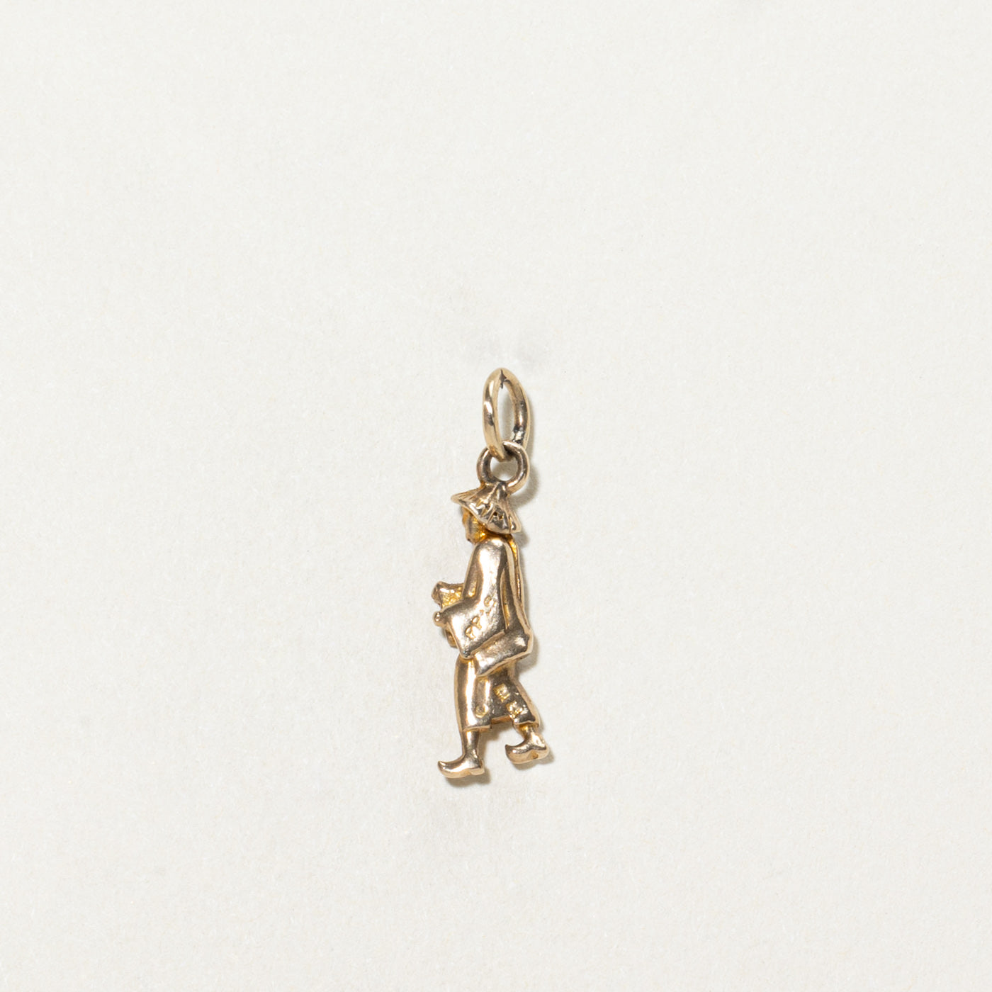 9K Yellow Gold Walking Person Charm Pendant - Elegant & Stylish Jewelry for Necklaces & Bracelets - Perfect for Gifts, Everyday Wear & Special Occasions