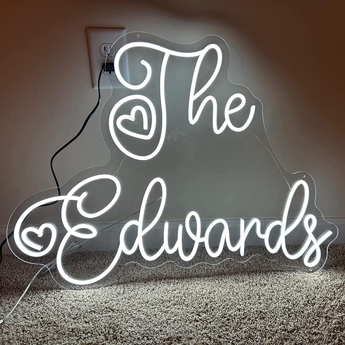 Custom Neon Signs Personalized LED Name Sign - Wedding, Bedroom, Birthday Party, Coffee Bar Decor - Durable & Bright Business Sign for Home & Office