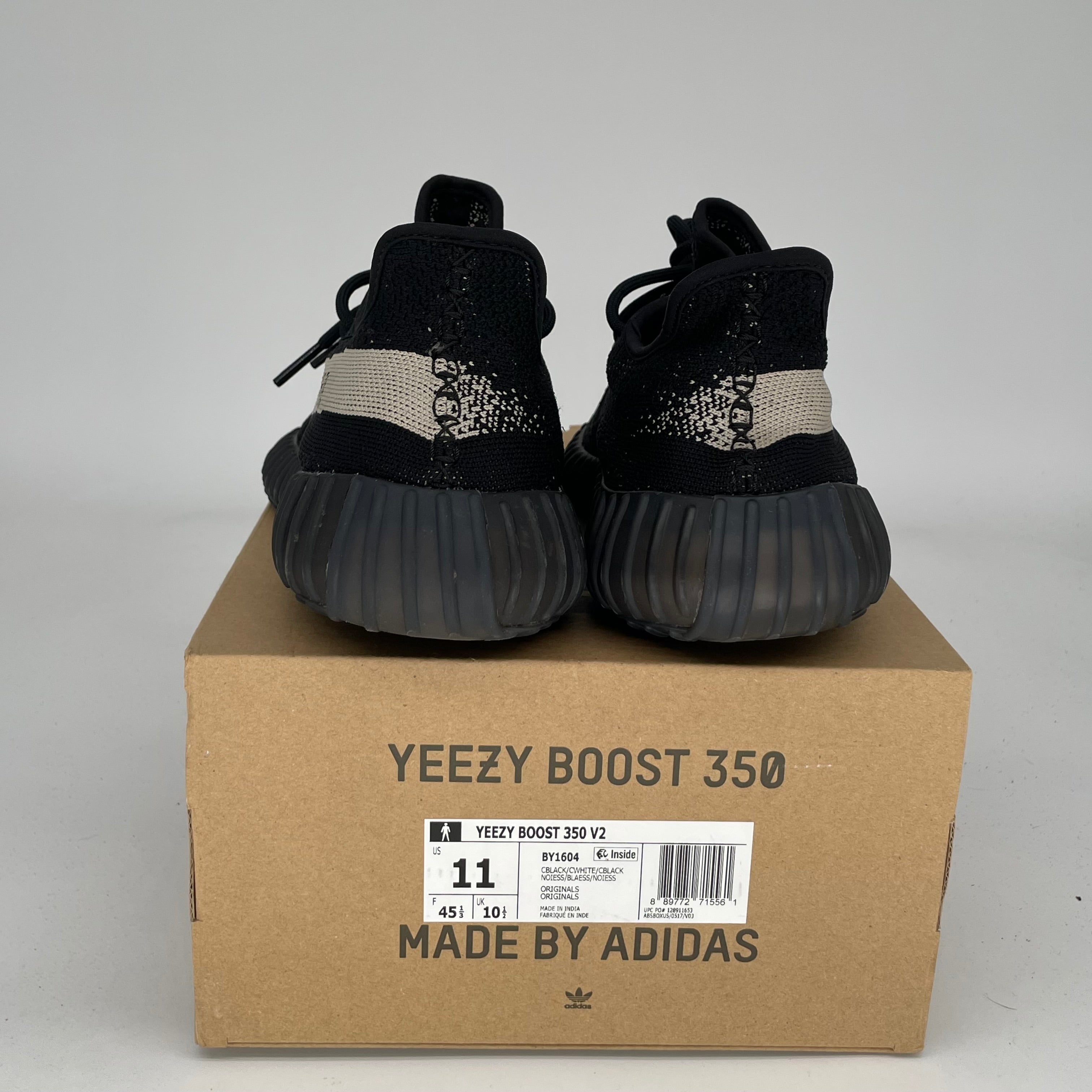 Adidas Yeezy Boost 350 V2 Core Black/White - Men's Size 11 Sneakers (BY1604) | Running Shoes, Casual Wear & Street Style Fashion
