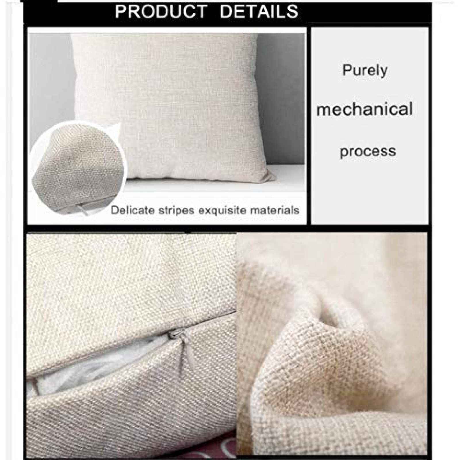 Geometric Cotton Pillow Covers 45x45 - Pink Gray Blue Decorative Cushion Covers for Sofa, Bed & Home Decor | Soft Washable Pillowcases for Living Room, Bedroom & Dorm