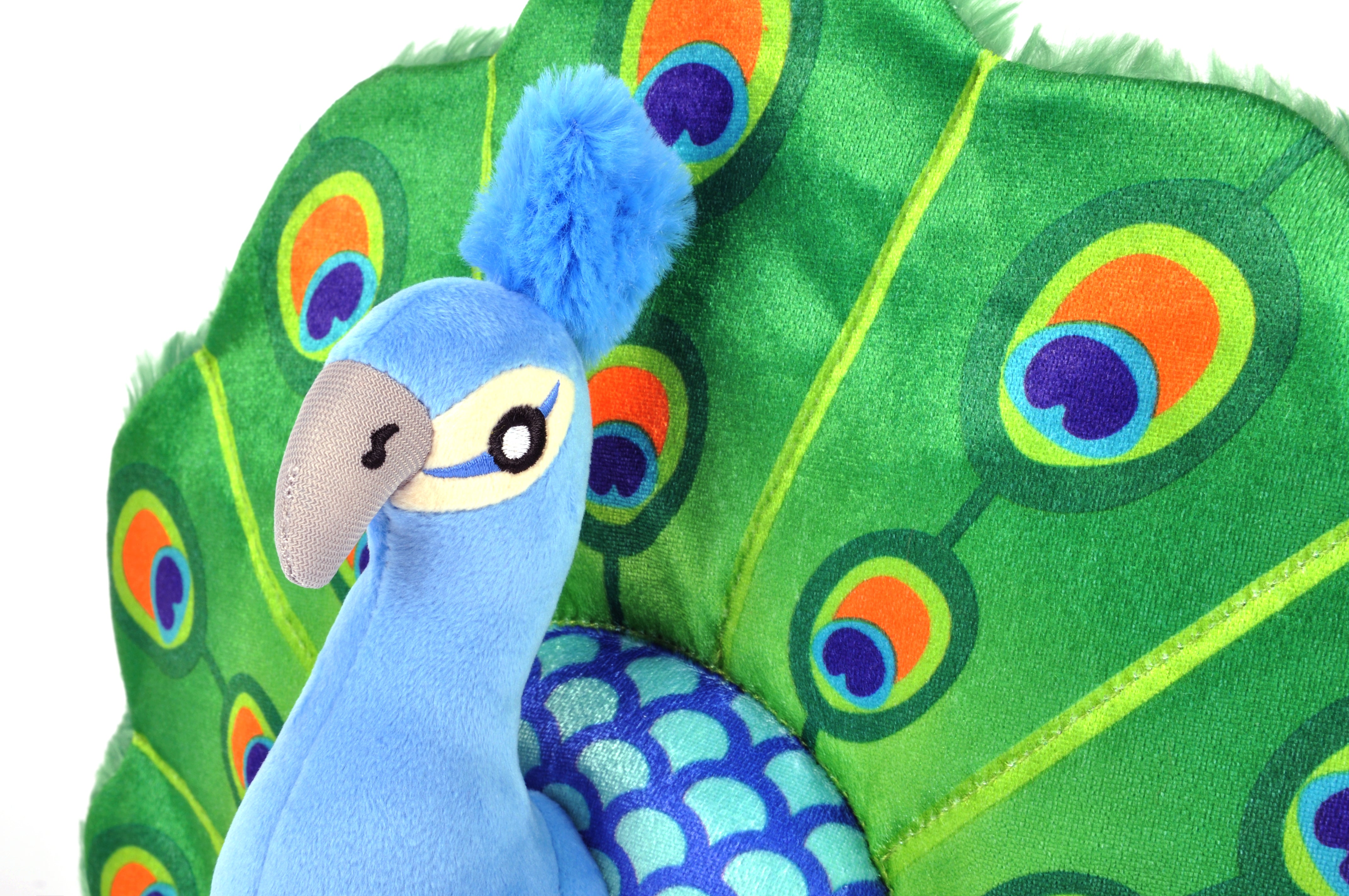 Percy the Peacock Plush Dog Toy - Fetching Flock™ Interactive Chew Toy for Dogs | Soft & Durable Pet P.L.A.Y. Toy for Fetch, Tug-of-War & Cuddling | Perfect for Playtime, Training & Comfort