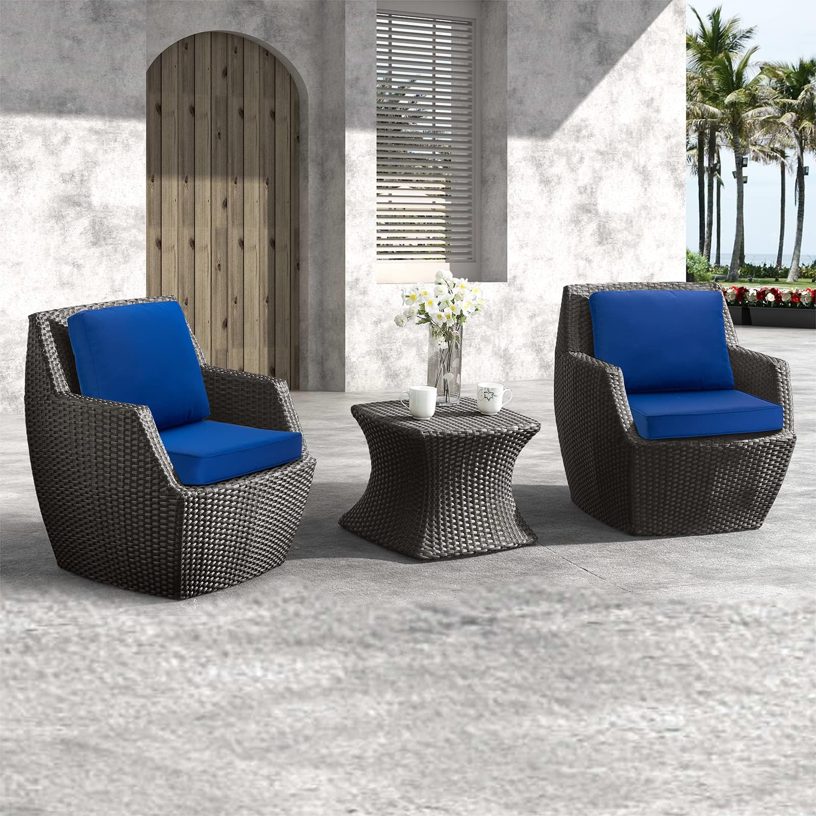 JMGBird Outdoor Chair Cushion Tufted Pillow Set - 19