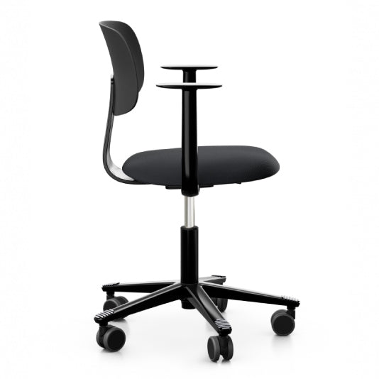 HÅG Tion 2140 Ergonomic Office Chair with Adjustable Arms - Black Mesh Back Support for Home & Workspace Comfort