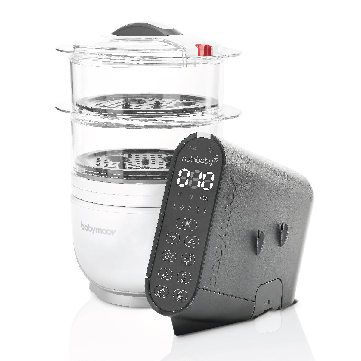 Babymoov Nutribaby+ Baby Food Maker & Blender - Steam Cook & Puree Healthy Homemade Baby Food - Perfect for Infants & Toddlers (Ideal for Making Organic Purees, Steaming Vegetables & Preparing Baby Meals)