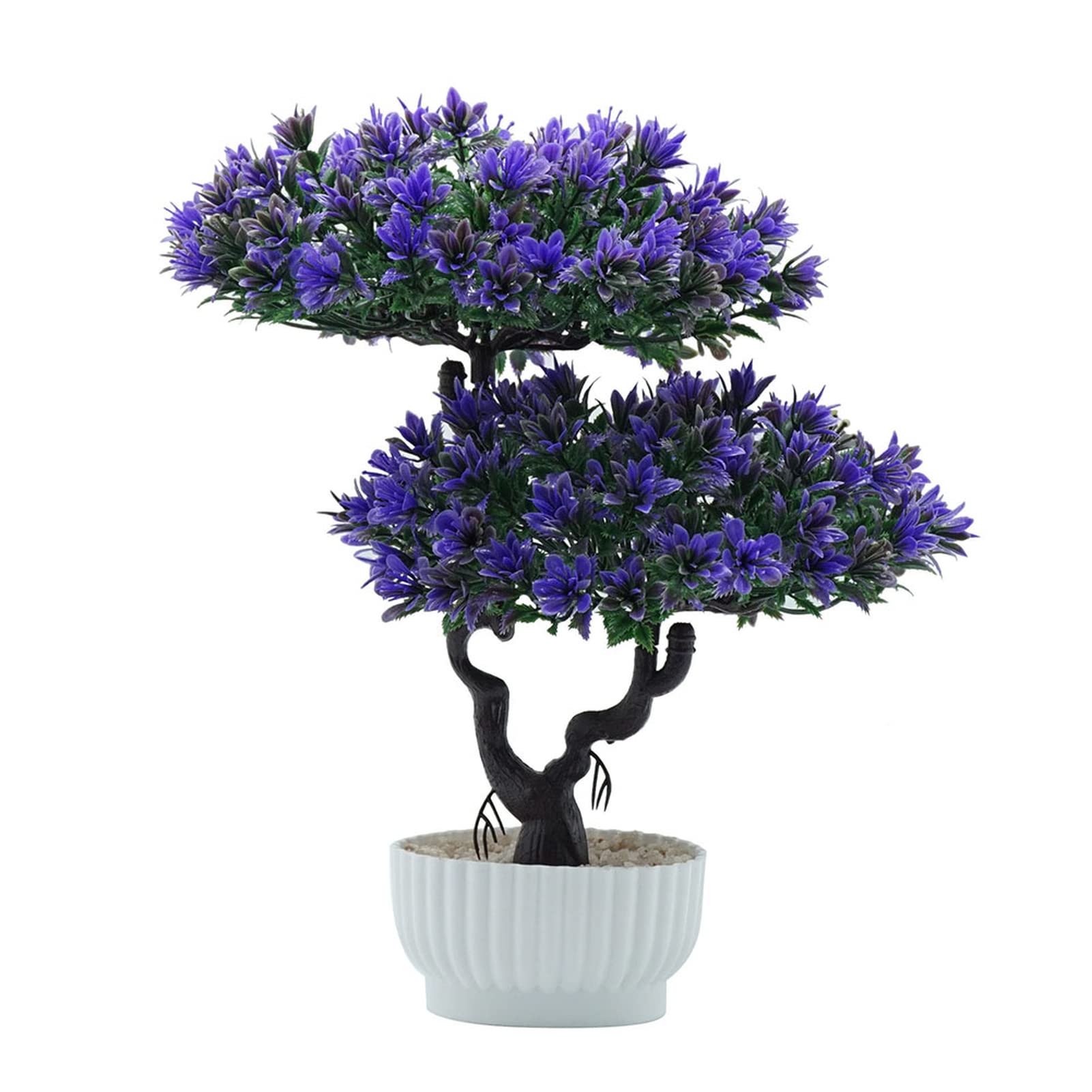 Artificial Pine Tree Plant - 1Pc Realistic Fake Green Pine Tree for Home Decor, Wedding Party, Photography Props & Bonsai Display - Perfect for Living Room, Office & Holiday Decorations (Color: Purple)