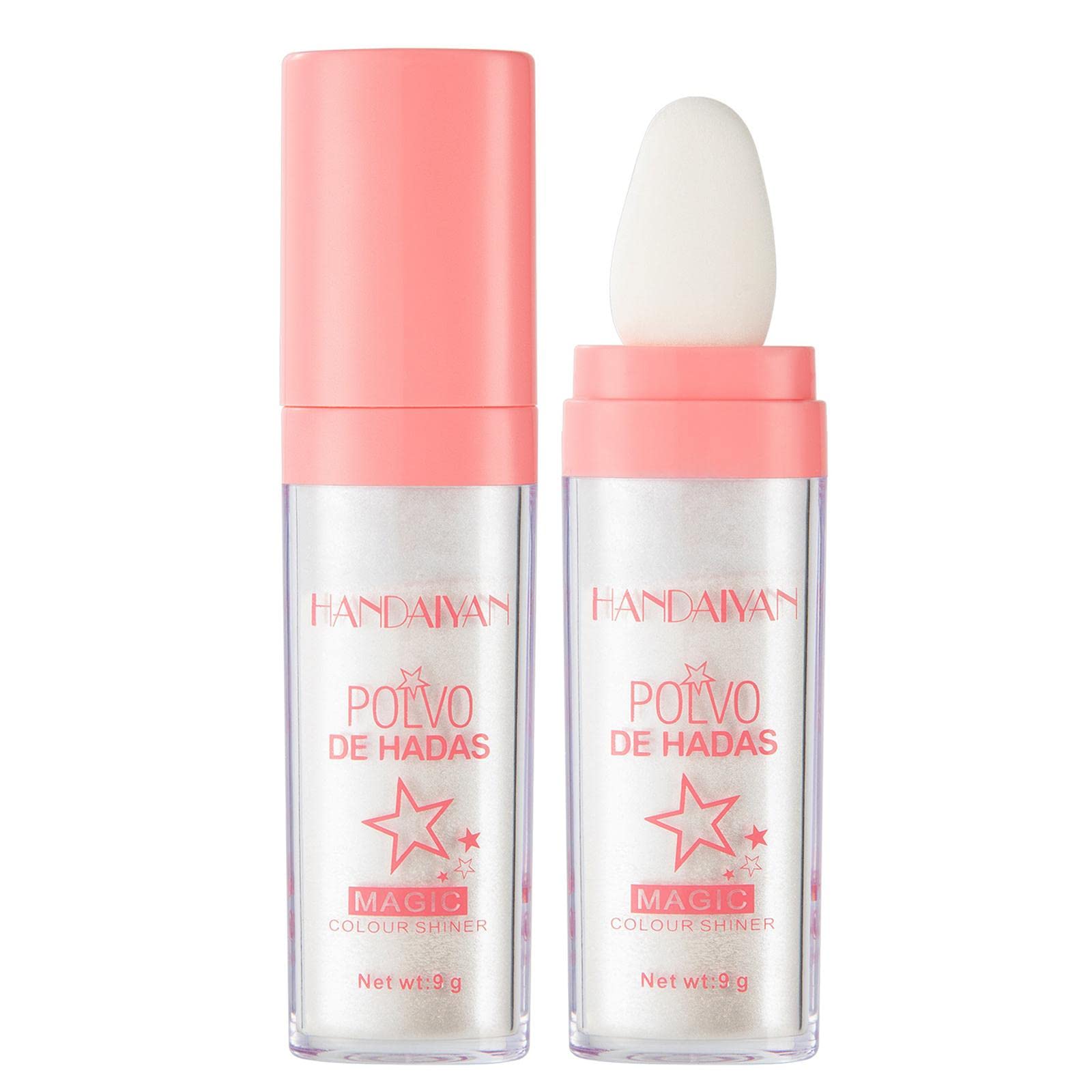 Fairy Powder Highlighter - 3 Color Shimmer Blush for Face & Body | Vegan, Cruelty-Free Makeup for Glowing Skin | Perfect for Daily Wear & Special Occasions