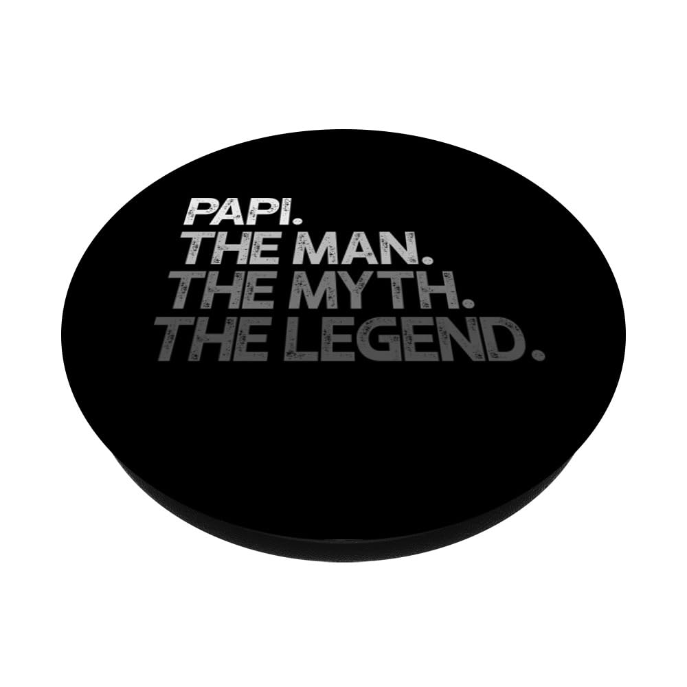 Papi The Man Myth Legend PopSockets Adhesive PopGrip - Expandable Phone Grip Stand for iPhone & Android - Perfect for Selfies, Gaming & Secure Phone Handling