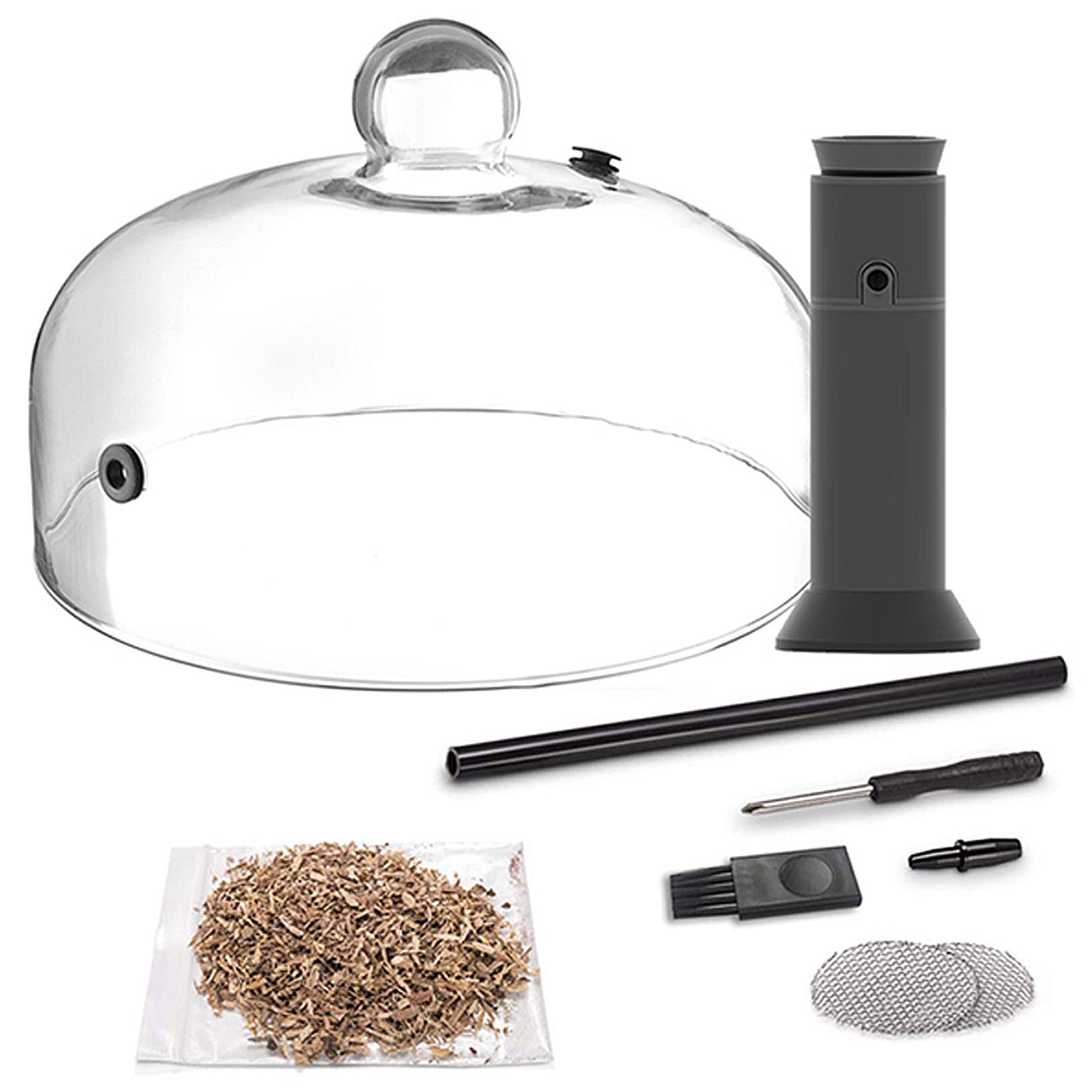 Premium Cocktail Smoker with Dome Lid - Portable Smoking Gun for Food & Drinks - Indoor & Outdoor Smoke Infuser Machine - Perfect Gift for Home Bartending, BBQ & Gourmet Cooking