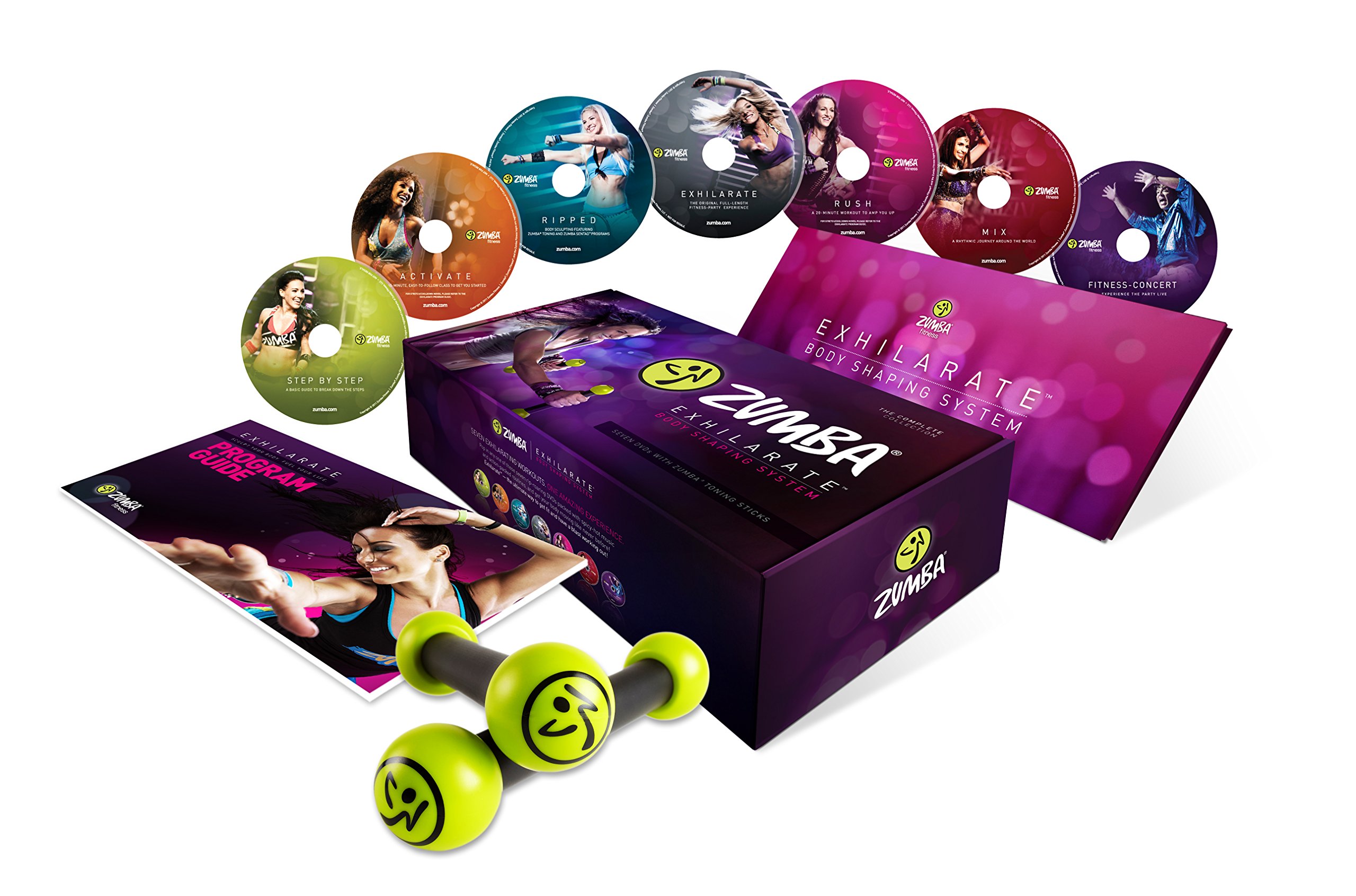 Zumba Fitness Exhilarate Body Shaping System DVD Workout - Full Body Exercise & Dance Routine for Weight Loss & Toning at Home (Multi-Region, Small Packaging) - Perfect for Home Gym, Dance Classes & Fitness Enthusiasts