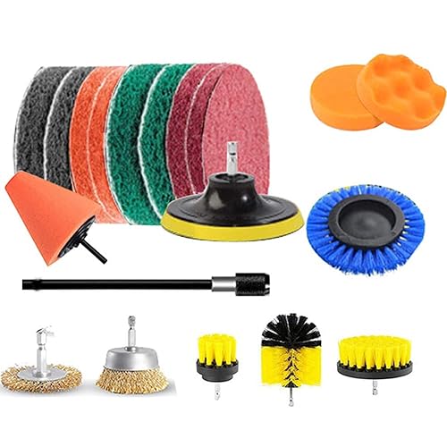 19pcs Drill Brush