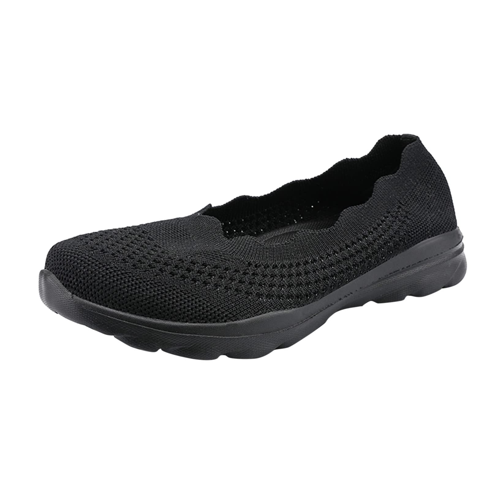 **NONGJXCR Women's Breathable Mesh Walking Shoes - Lightweight Slip-On Sneakers for Summer, Comfortable Casual Green Shoes | Perfect for Walking, Travel & Daily Wear**