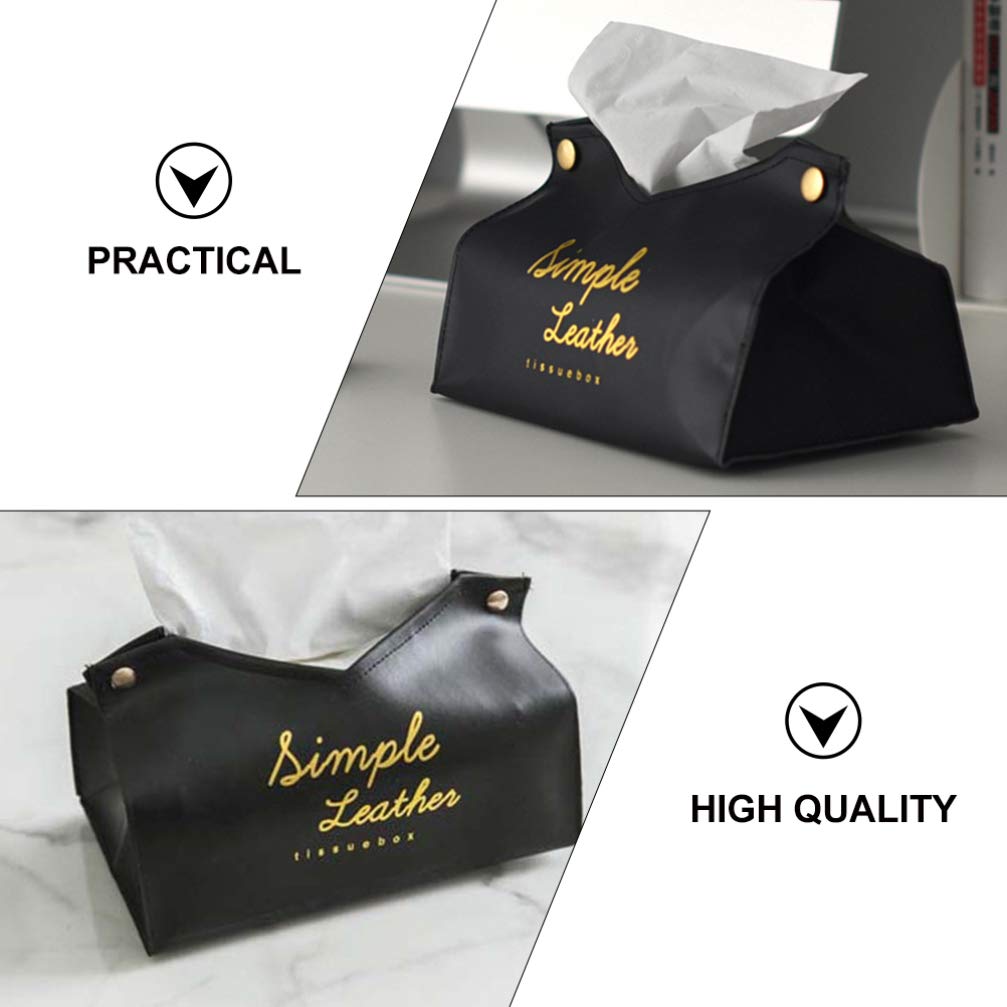 1pc PU Leather Napkin Holder Box - Stylish Paper Towel & Napkin Storage Container for Kitchen, Dining Table, Office, and Restaurant Use
