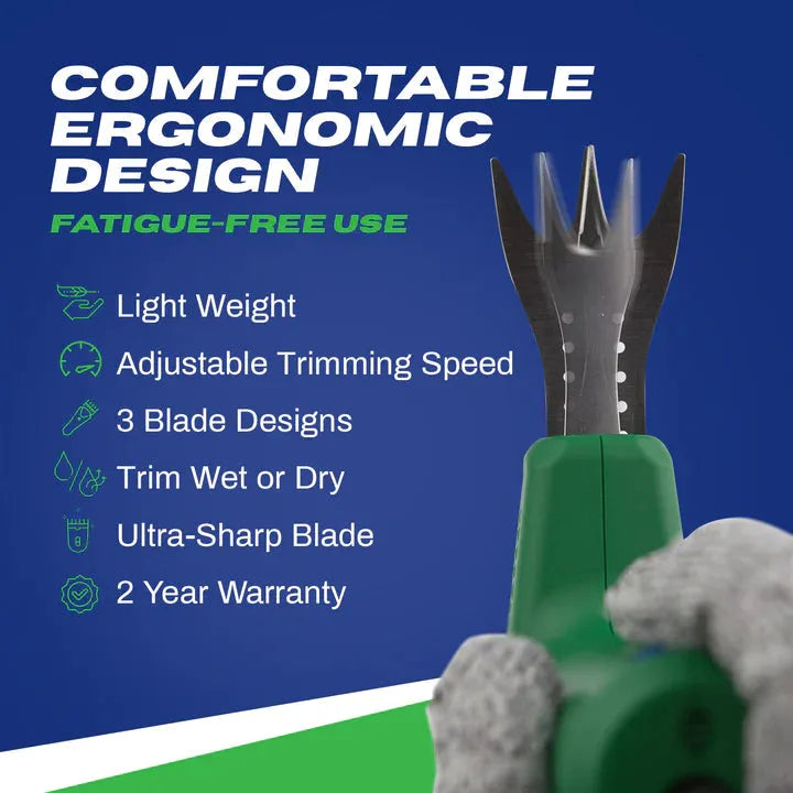 5th Gen Trim Daddy Variable Speed Cordless Hand Trimmer for Beard, Hair & Body Grooming - Perfect for Home, Travel & Gym Use