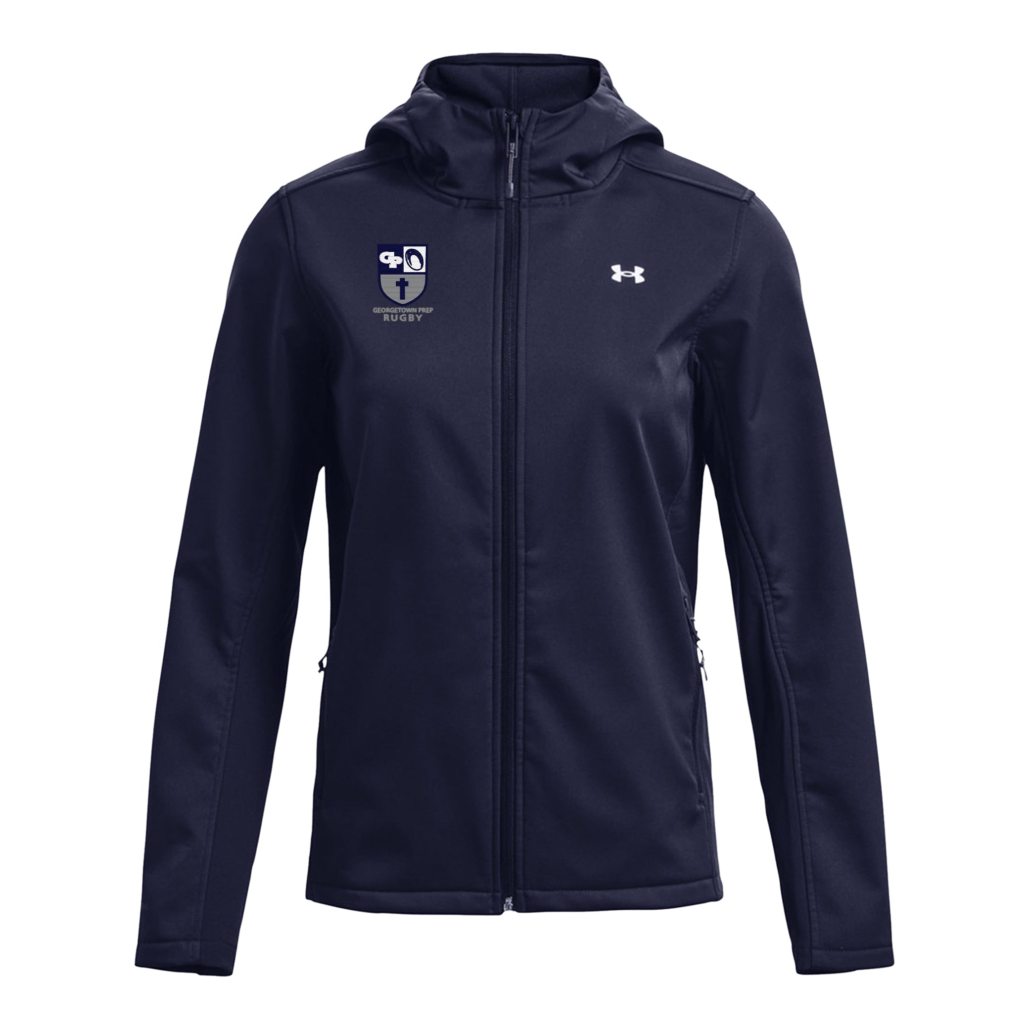 Georgetown Prep Coldgear Infrared Hooded Jacket for Women - Warm Winter Outerwear for Running, Hiking & Outdoor Activities