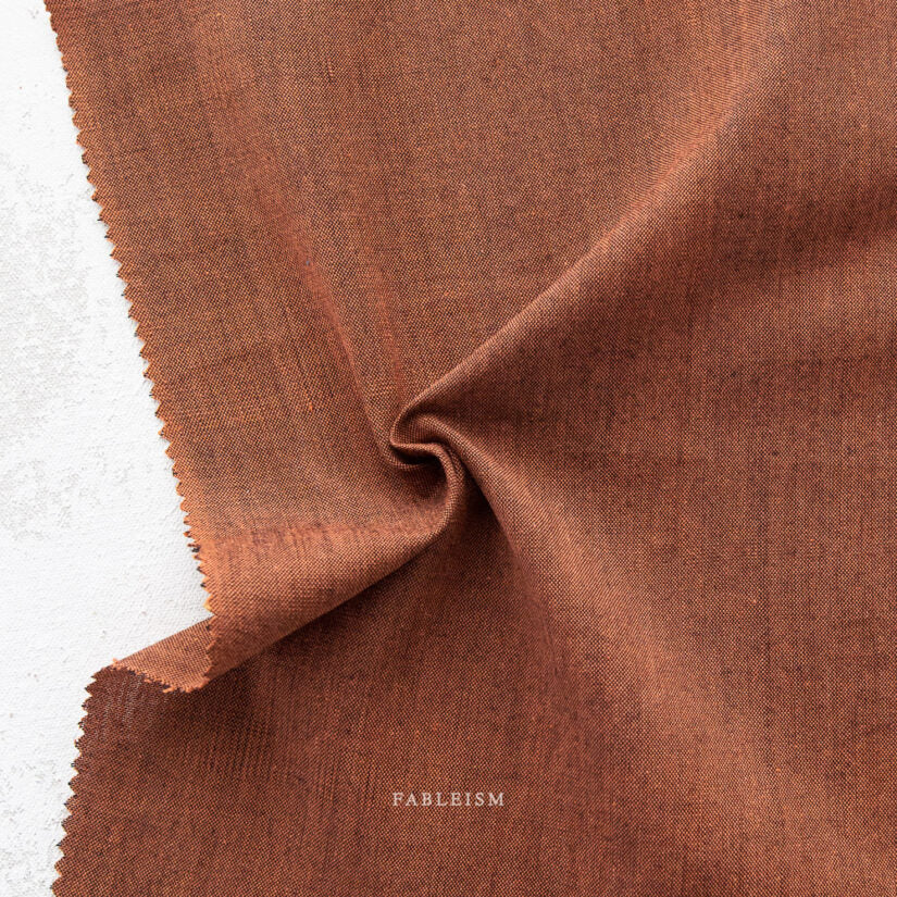 Fableism Nocturne Everyday Chambray Shirt - ECW NOC 06 C Cinnabar Red | Casual Wear & Office Outfit for Men