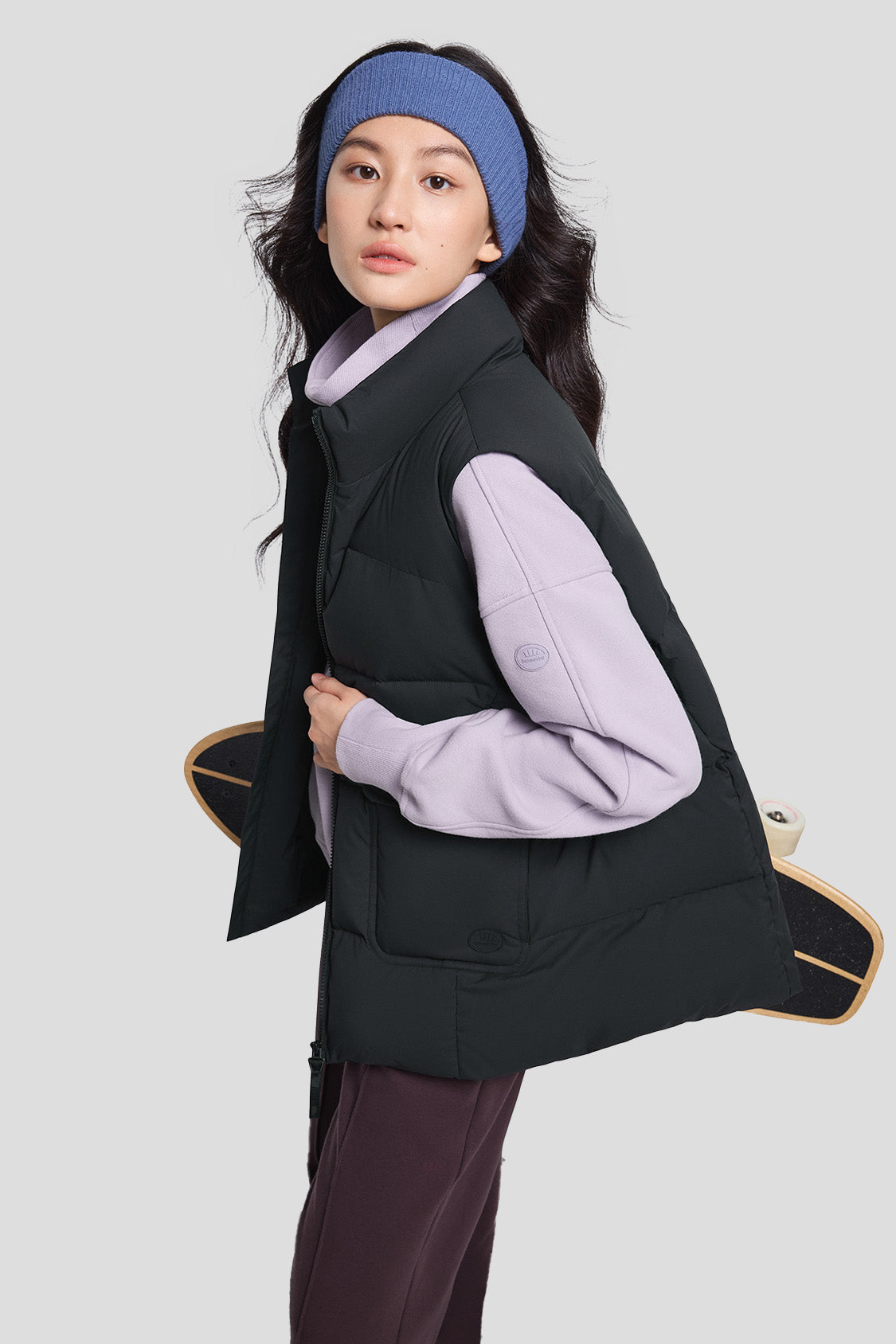 RainLite Women's Water Repellent Down Vest - Lightweight Warm Puffer Jacket for Outdoor Hiking, Camping & Winter Activities