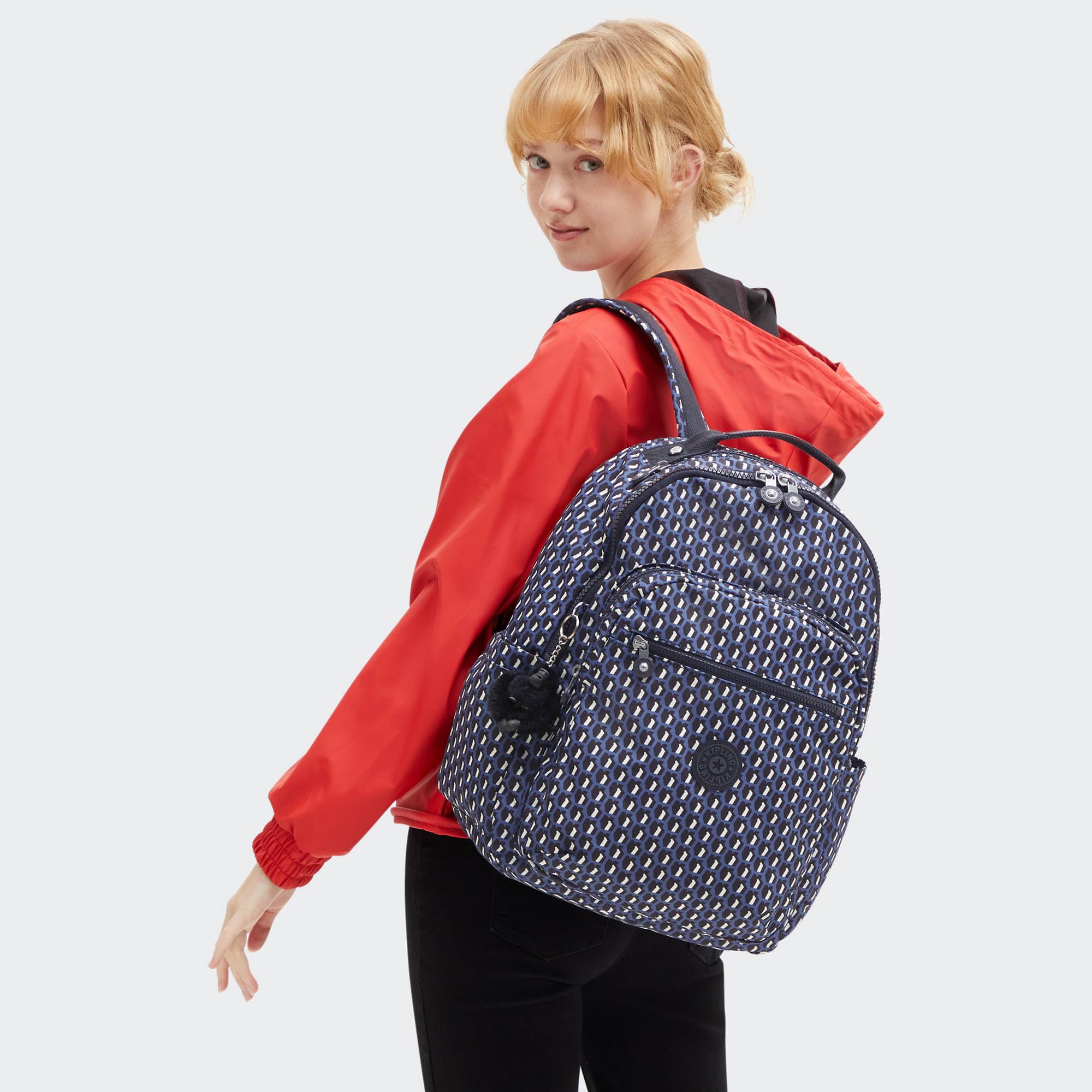 Kipling Women's Seoul 15 Inch Laptop Backpack - Lightweight Water-Resistant Work Bag for Business Travel & College Students