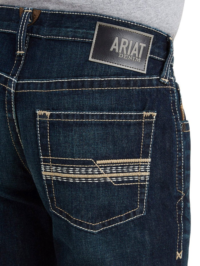 Ariat Men's M5 Straight Winfield Jean - Classic Fit, Durable Denim for Work & Casual Wear | Perfect for Cowboy Boots, Riding & Everyday Style