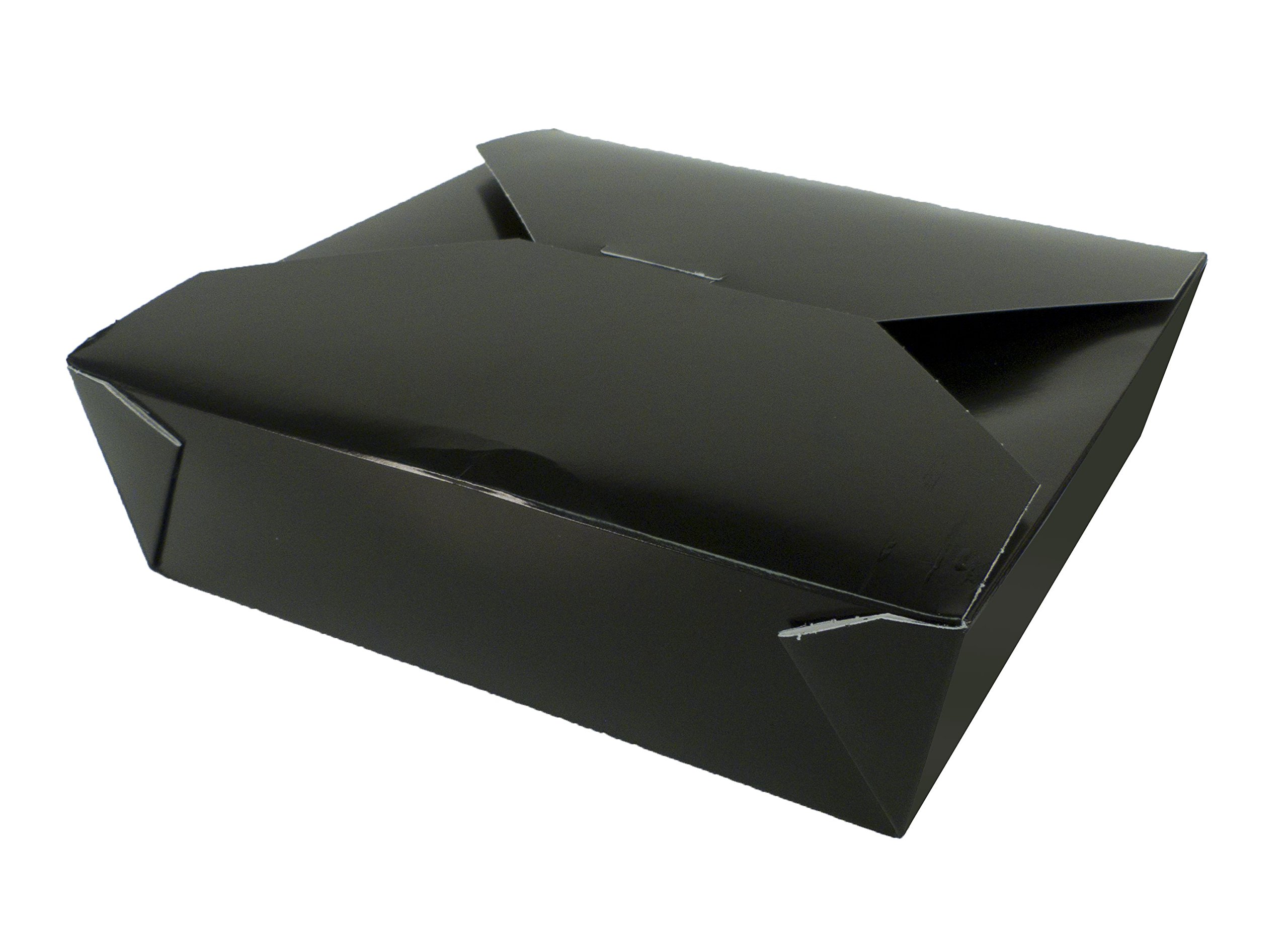 Fold-Pak Bio-Pak 04BPBLACKM Eco-Friendly Paper Takeout Container - 7.75