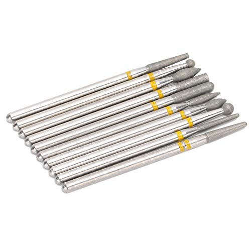 Professional Nail Drill Bits Set - Carborundum Nail Drill Burr Grinder for Manicure & Pedicure, Durable & Wear-Resistant Nail Art Tools for Acrylic Nails Removal, Filing & Shaping - Perfect for Home & Salon Use