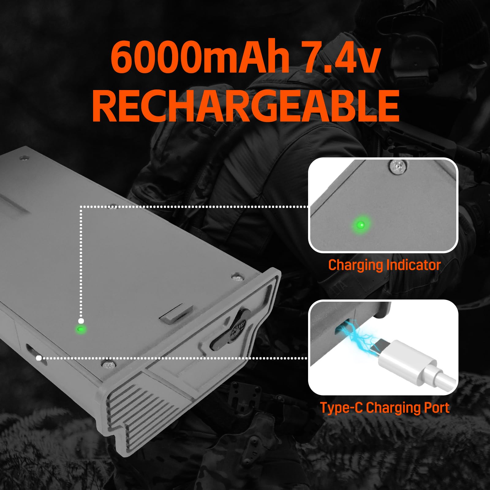 6000mAh Rechargeable Battery Pack for Reveal Hunting Camera - Compatible with X, XB, SK, X Pro, Pro 3.0, X Gen 2.0 & 3.0 Models (2-Pack) - Perfect for Extended Wildlife Monitoring & Outdoor Hunting Adventures