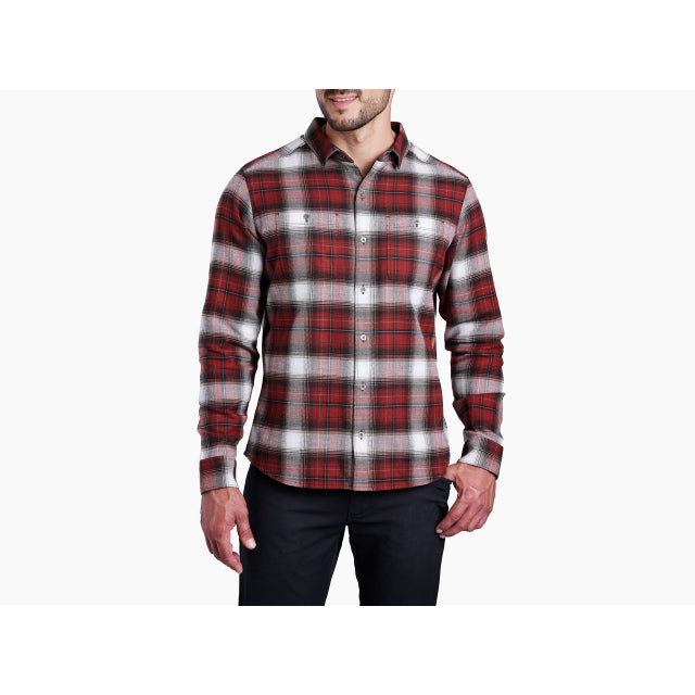 Men's Flannel Long Sleeve Shirt - Soft Plaid Button Down for Casual Wear & Outdoor Activities