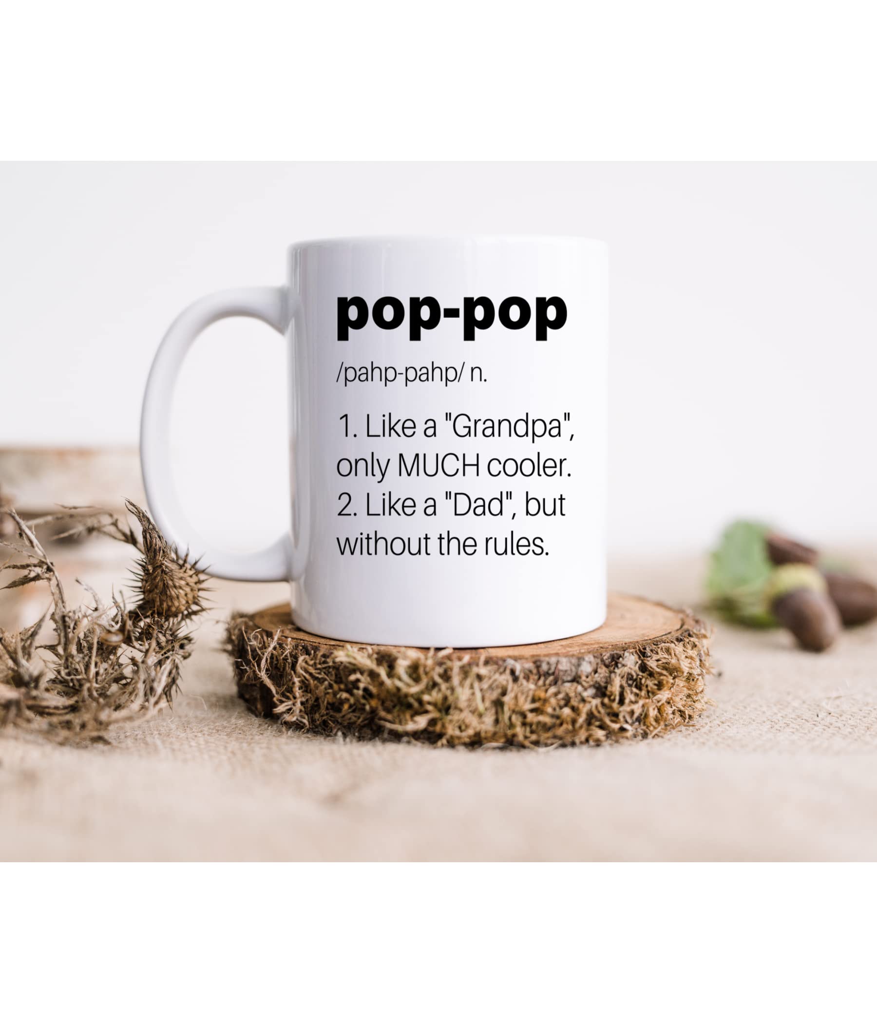 Pop Pop Definition Coffee Mug - Funny & Heartwarming Gift for Father's Day, Dad's Birthday, Grandpa & Christmas - Perfect for Coffee Lovers & Family Celebrations