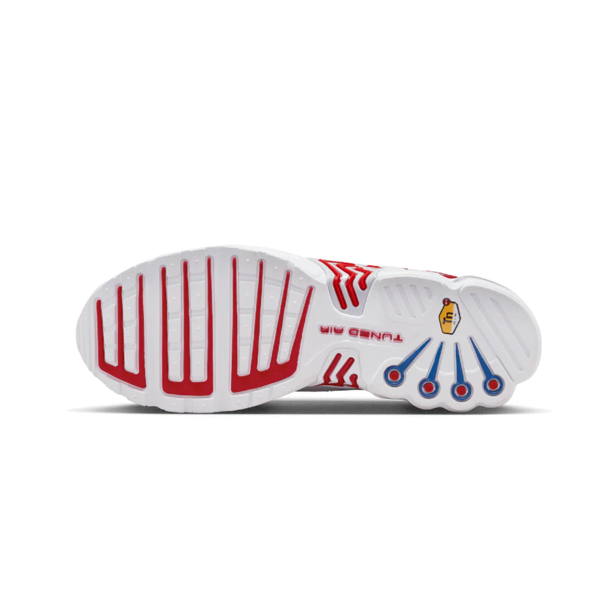 Nike Air Max Plus 3 Running Shoes - White Red Blue (2023) | Men's Cushioned Athletic Sneakers for Gym, Jogging & Everyday Wear