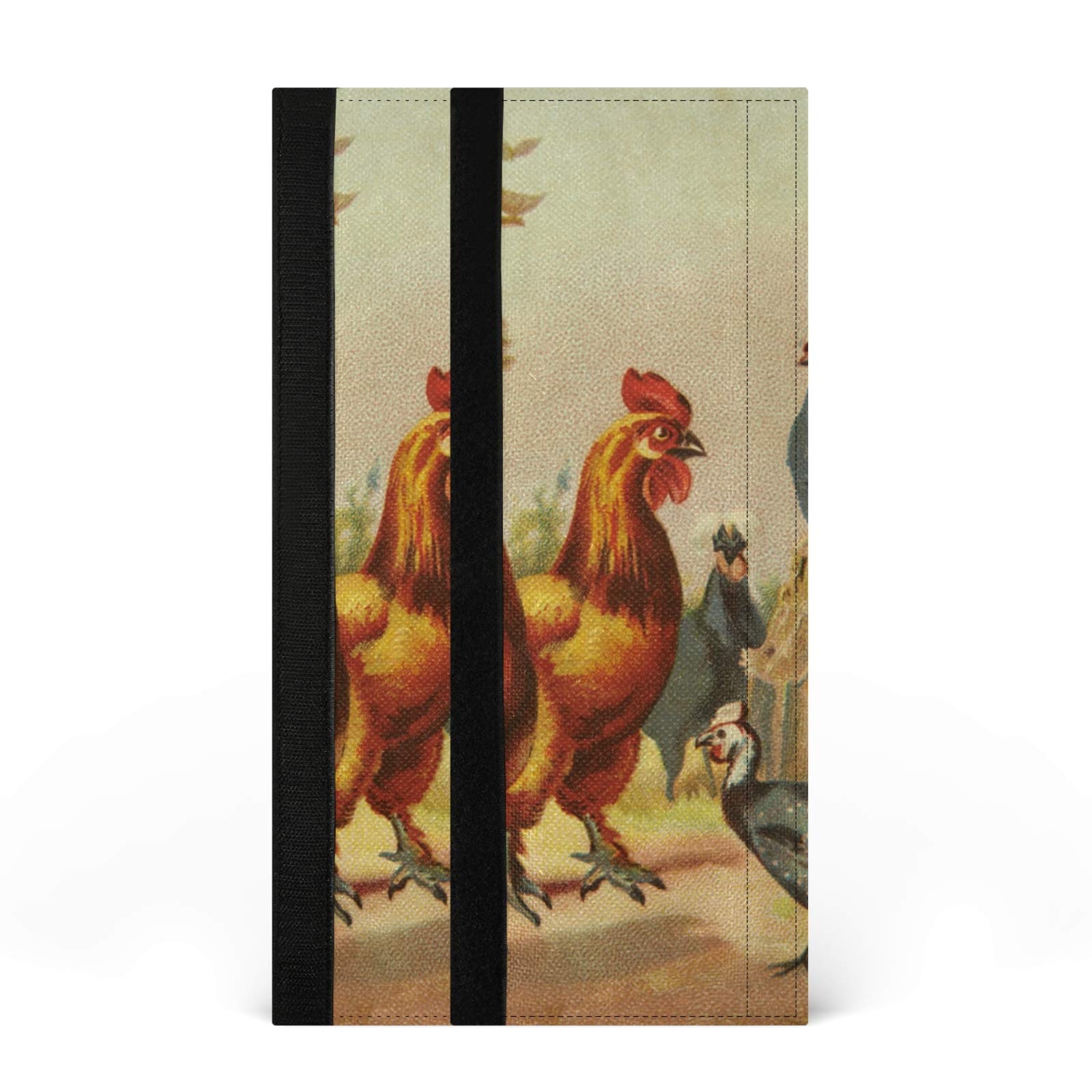 Xigua Rooster Refrigerator Door Handle Covers - Set of 2 Kitchen Appliance Handle Protectors for Fridge, Microwave & Dishwasher - Cute Chicken-Themed Decor for Home Kitchen