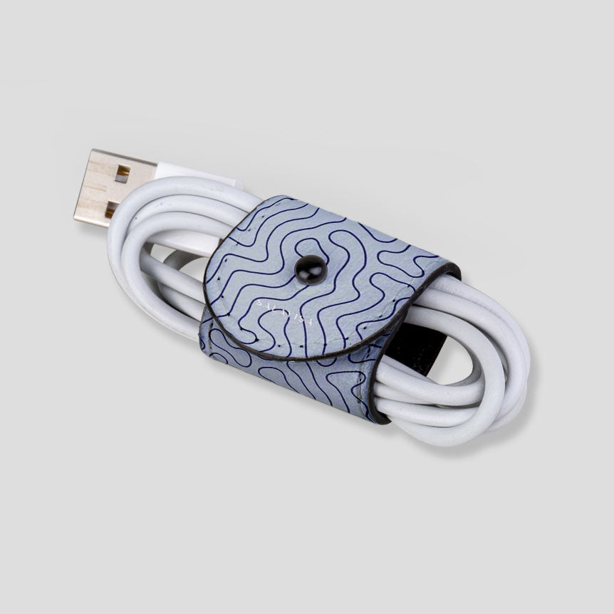 Blue Paths EcoWrap Cord - Biodegradable & Reusable Cable Organizer for Home, Office & Travel - Perfect for Managing Wires, Chargers & Headphones